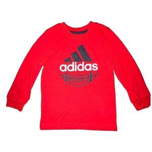 Adidas Boys T-Shirt‎ Football Red Long Sleeve 18. Months